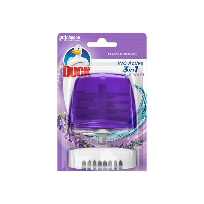 Toilet Duck Liquid Rim Block 55ml Purple Wave Fresh Scent Toilet Cleaner For Toilet Bowl Rim