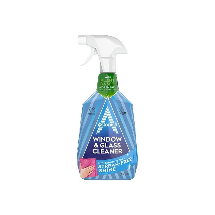 Astonish Window And Glass Cleaner Trigger Spray 750ml Streak Free Shine Formula
