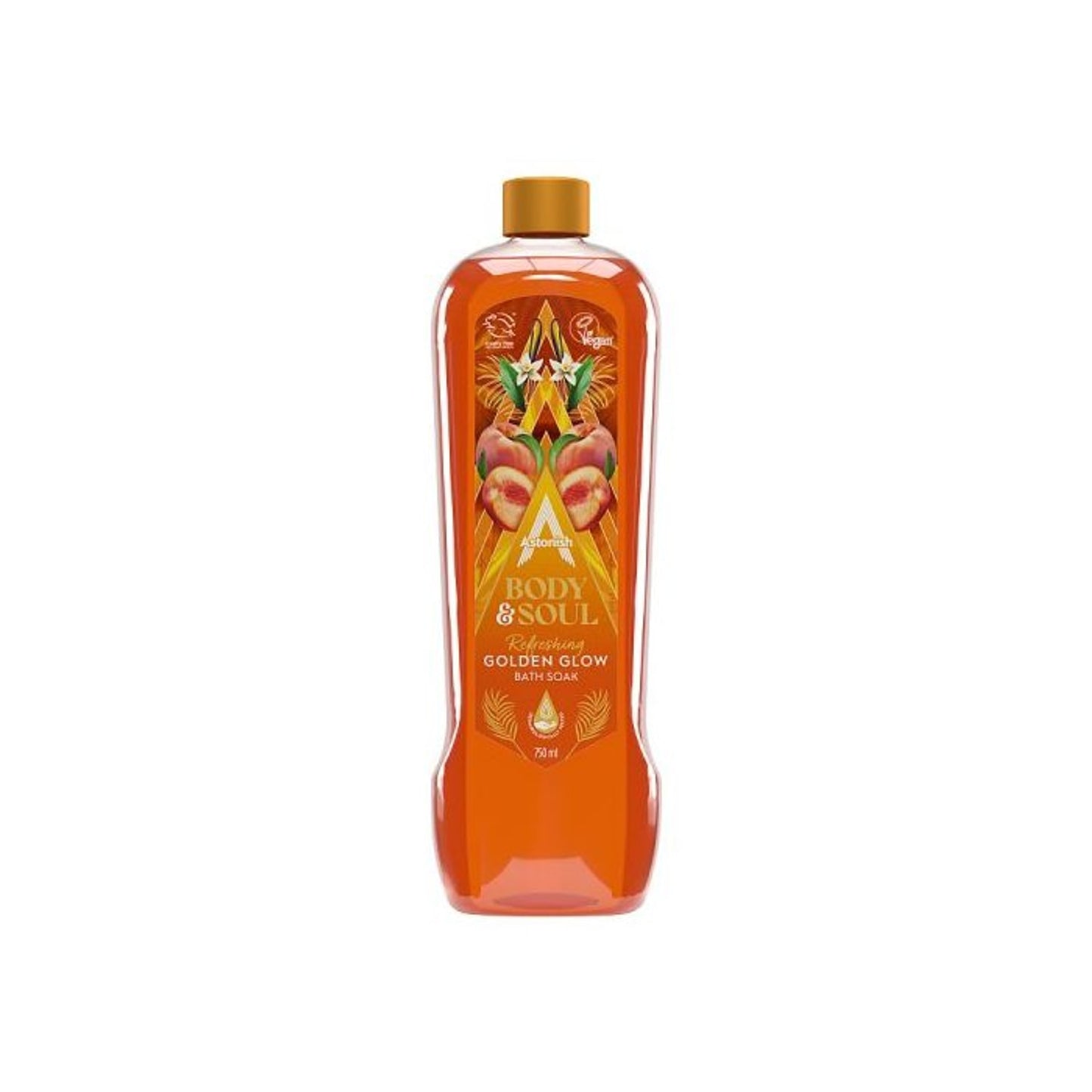 Astonish Bath Soak Golden Glow 750ml Radiant Skin Bath Treatment
