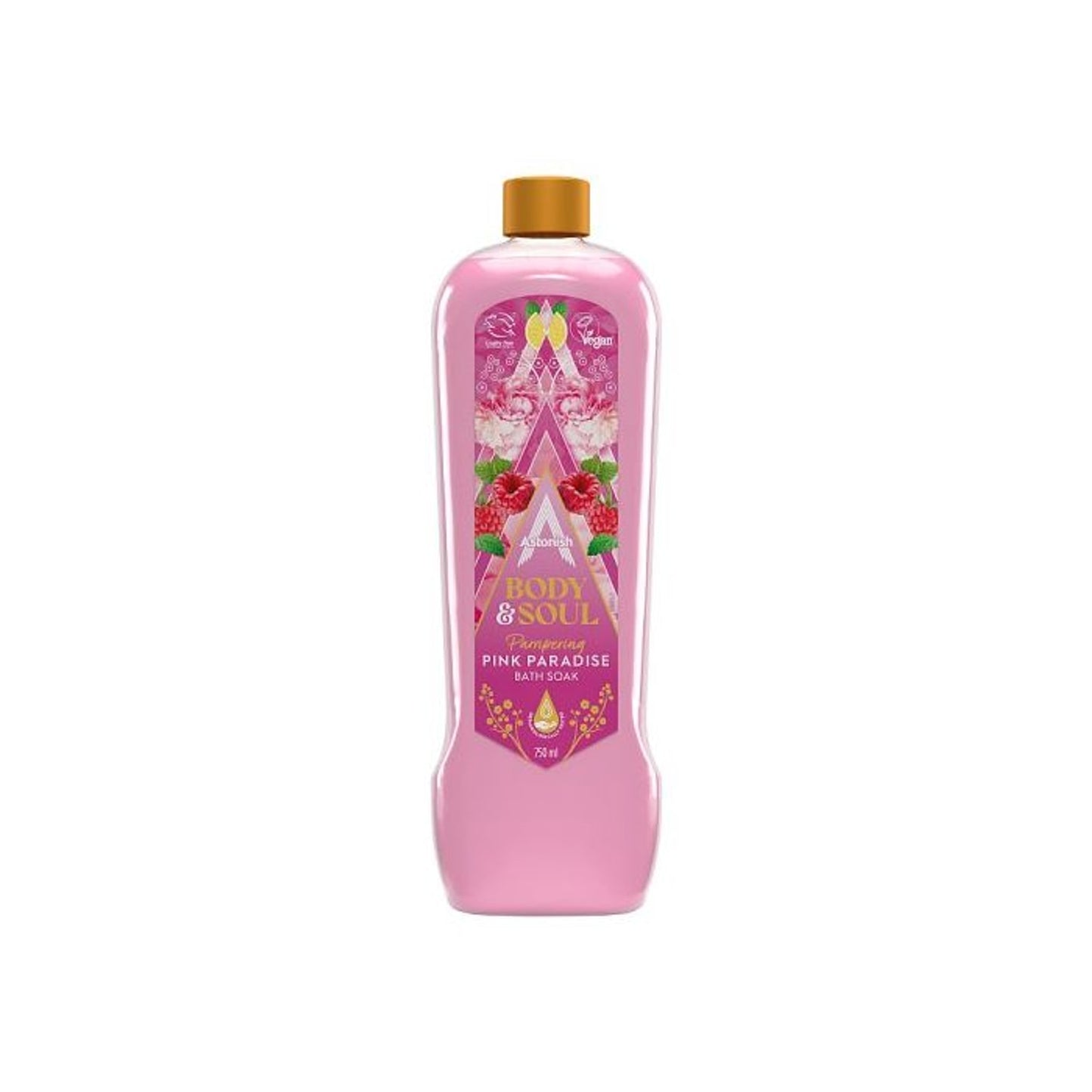 Astonish Bath Soak Pink Paradise 750ml Indulgent Soaking Experience