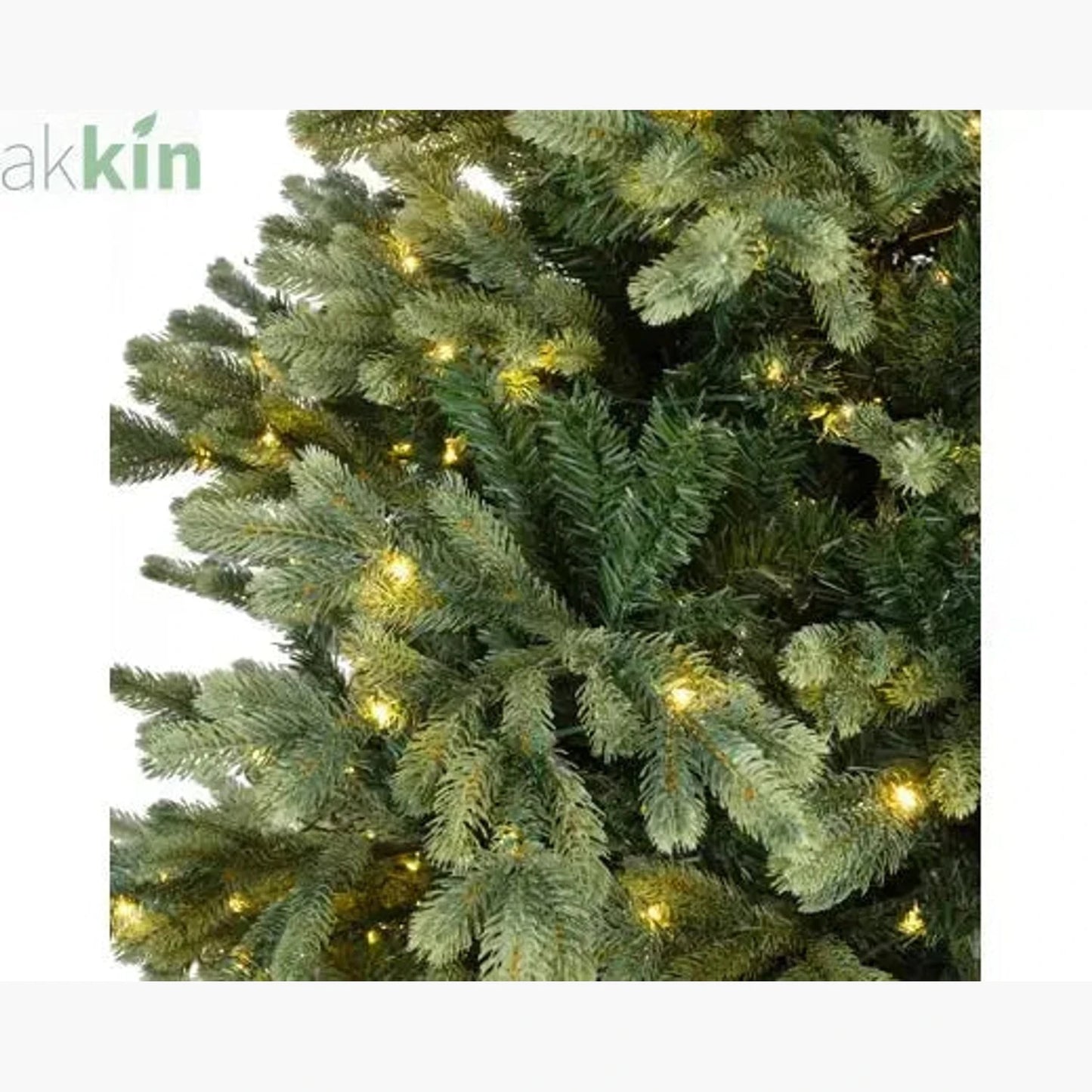 6ft 1.8m Geneva Fir GB Artificial Christmas Tree with Built In Micro LED Lights Indoor AK Kin Garden Supplies