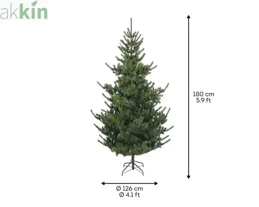 6ft 1.8m Greenway Spruce Artificial Christmas Tree Indoor AK Kin Garden Supplies