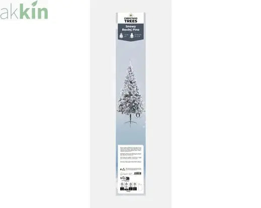 6ft 1.8m Rovinj Pine Snowy Artificial Christmas Tree Indoor AK Kin Garden Supplies
