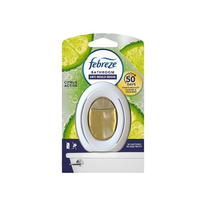 Febreze Bathroom Air Freshener Citrus Active Scent Anti Mould Odour Control Long Lasting 50 Days