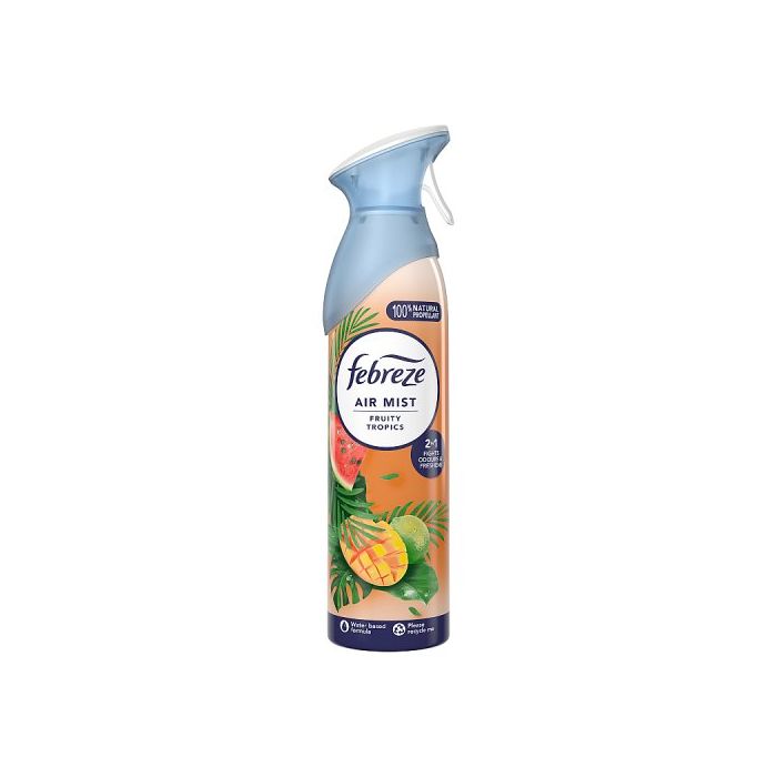 Febreze Air Spray 185ml Fruity Tropics Odor Eliminator For Home And Auto Freshening