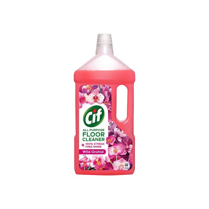 Cif Wild Orchid Floor Cleaner 950ml Multi Purpose Floor Cleaner For Linoleum Vinyl And Ceramic Tiles Residue Free Shine