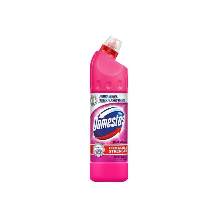 Domestos Bleach 750ml Pink Power Thick Bleach Disinfects Surfaces And Toilets For A Fresh Clean Home