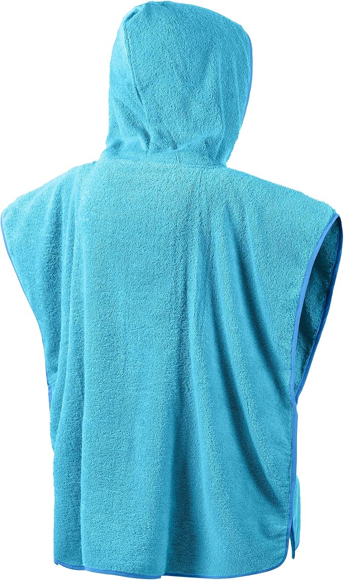 Junior Cotton Poncho - Lt Blue