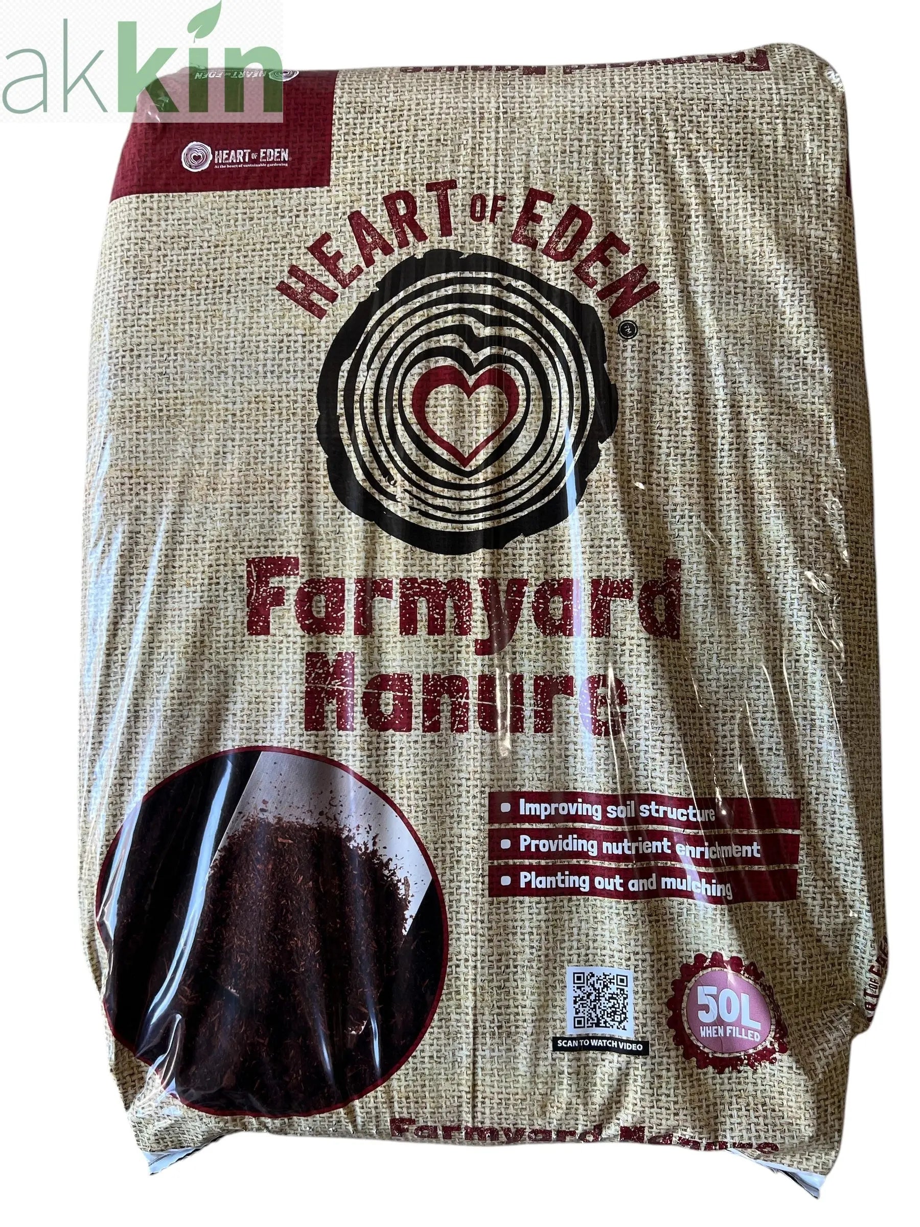 AHS Heart of Eden Farmyard	Manure 50L AK Kin Garden Supplies