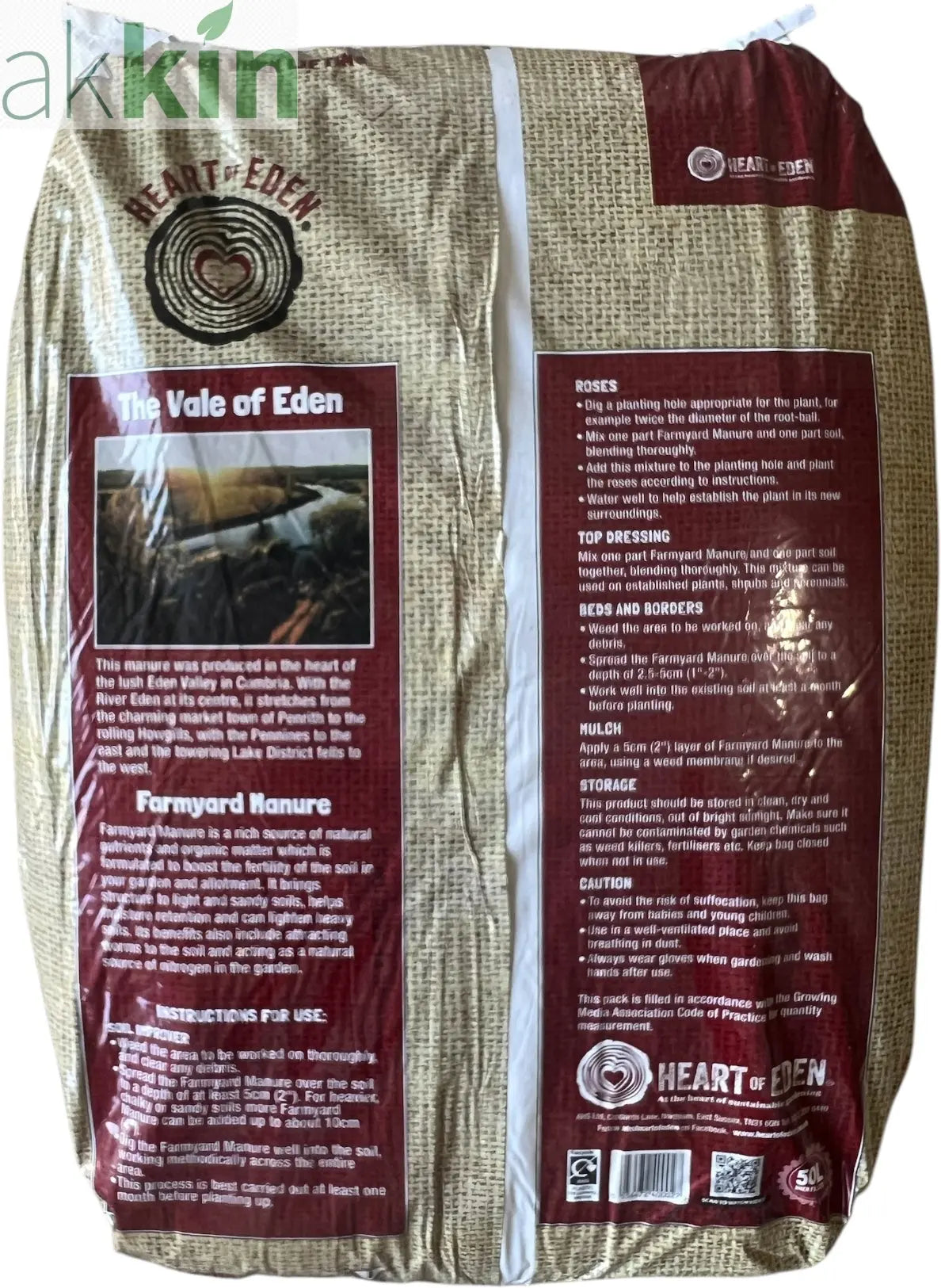 AHS Heart of Eden Farmyard	Manure 50L AK Kin Garden Supplies