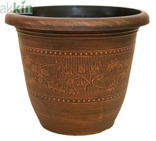 Acorn Planter 25cm Warm Copper AK Kin Garden Supplies