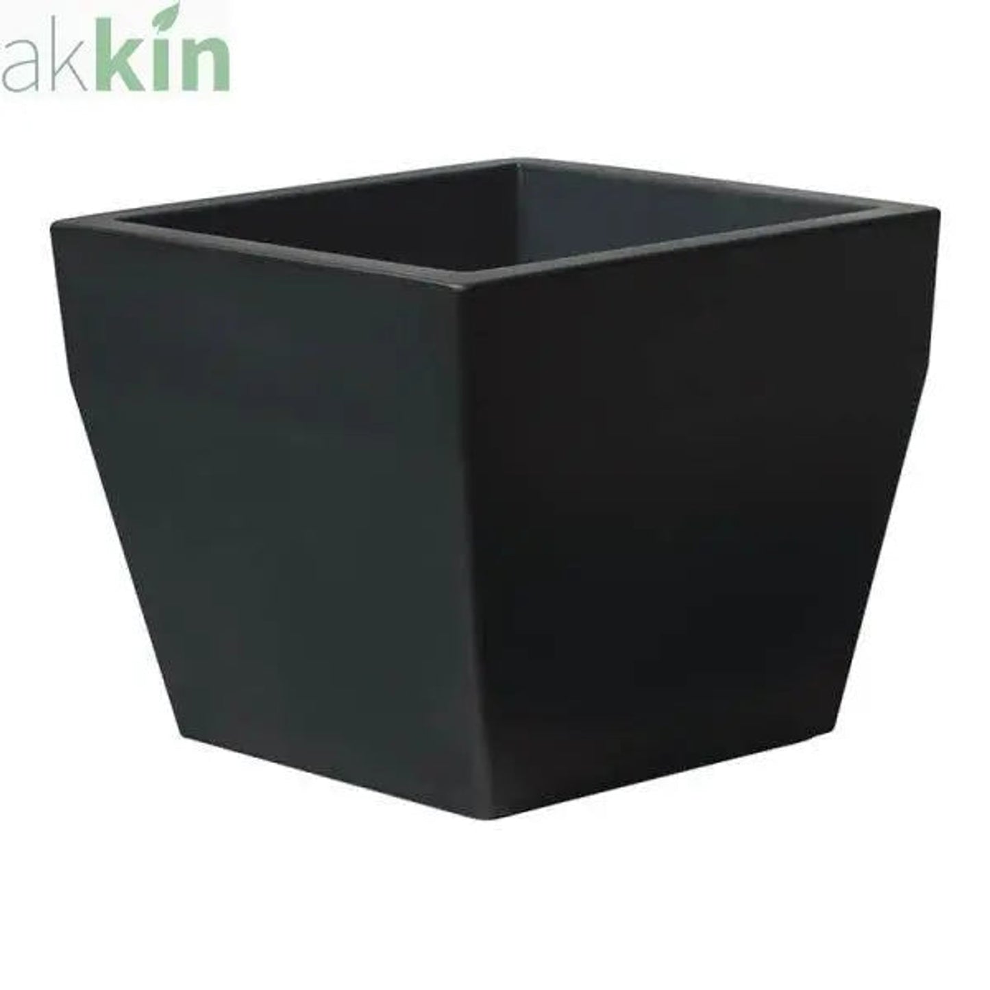 Acquario Planter Square 36lt - Black AK Kin Garden Supplies