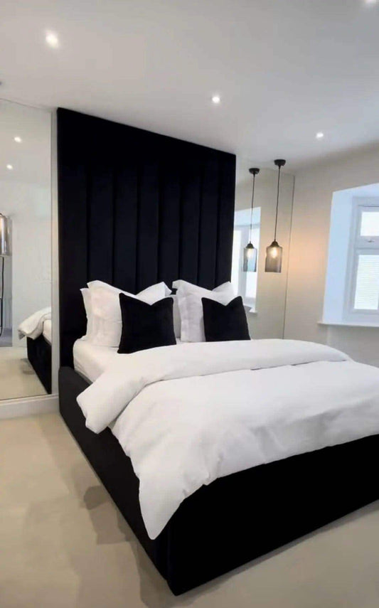 Alta Tall Headboard Bed UK Beds Direct ltd