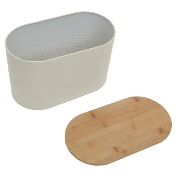 Alton Cream Modern Bread Bin H21 x D18 x W34 AK Kin Garden Supplies
