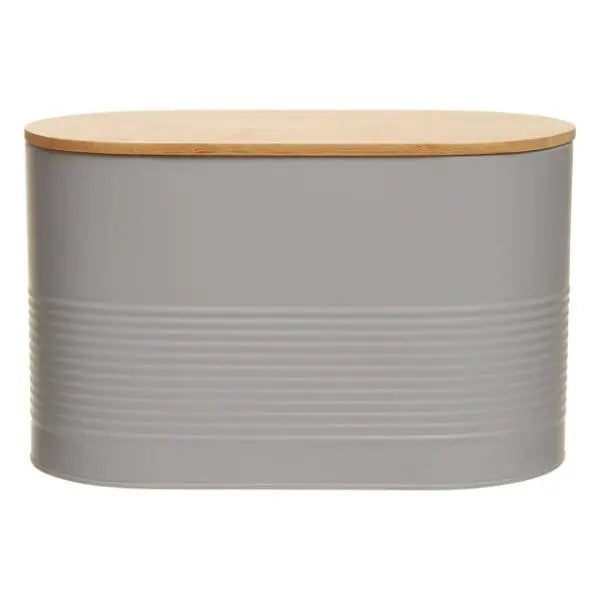 Alton Grey Modern Bread Bin H21 x D18 x W34 AK Kin Garden Supplies