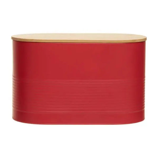 Alton Red Modern Bread Bin H21 x D18 x W34 AK Kin Garden Supplies
