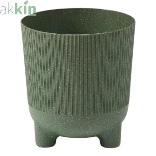 Aria ECO Wood Jumper Planter with Feet 18cm - Forest Green AK Kin Garden Supplies