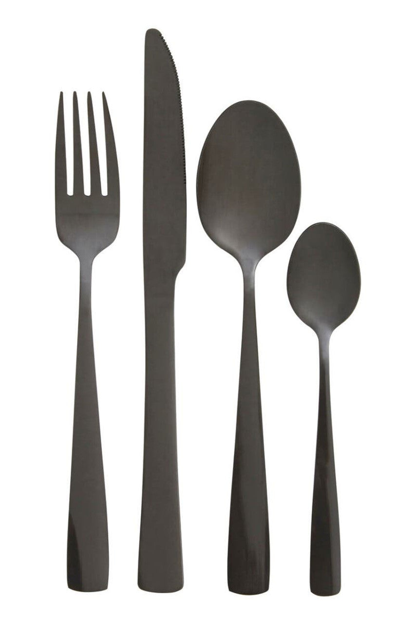 Avie 16 Piece Onyx Cutlery Set House, Home & Garden