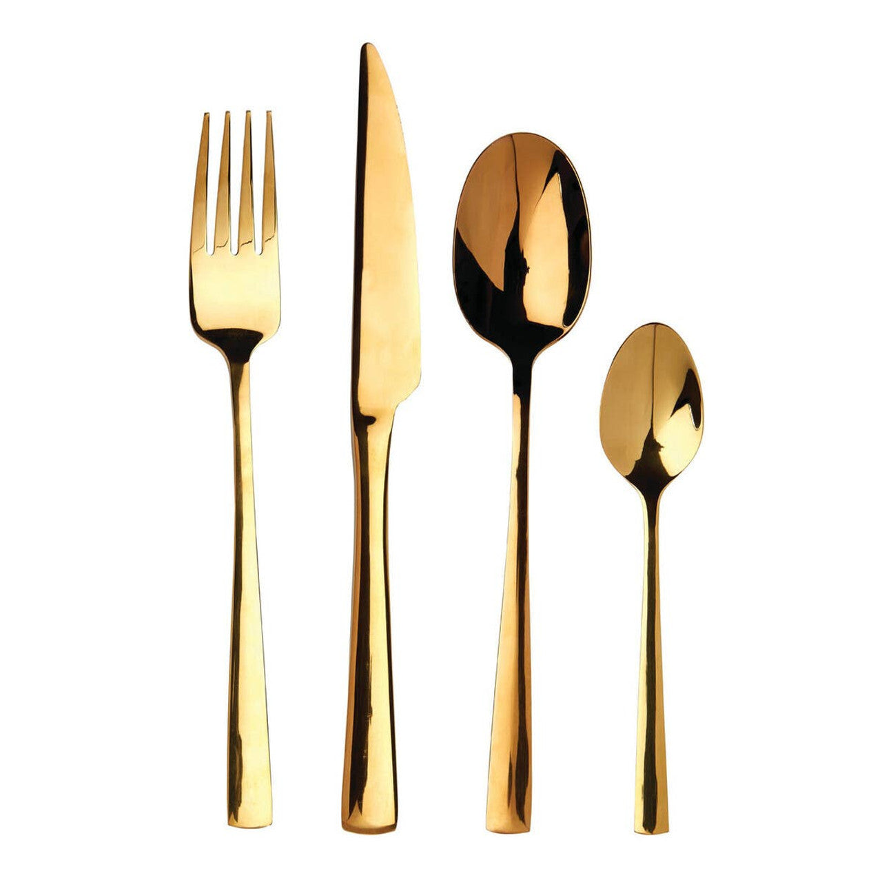Avie Glow 16 Piece Gold Cutlery Set House, Home & Garden