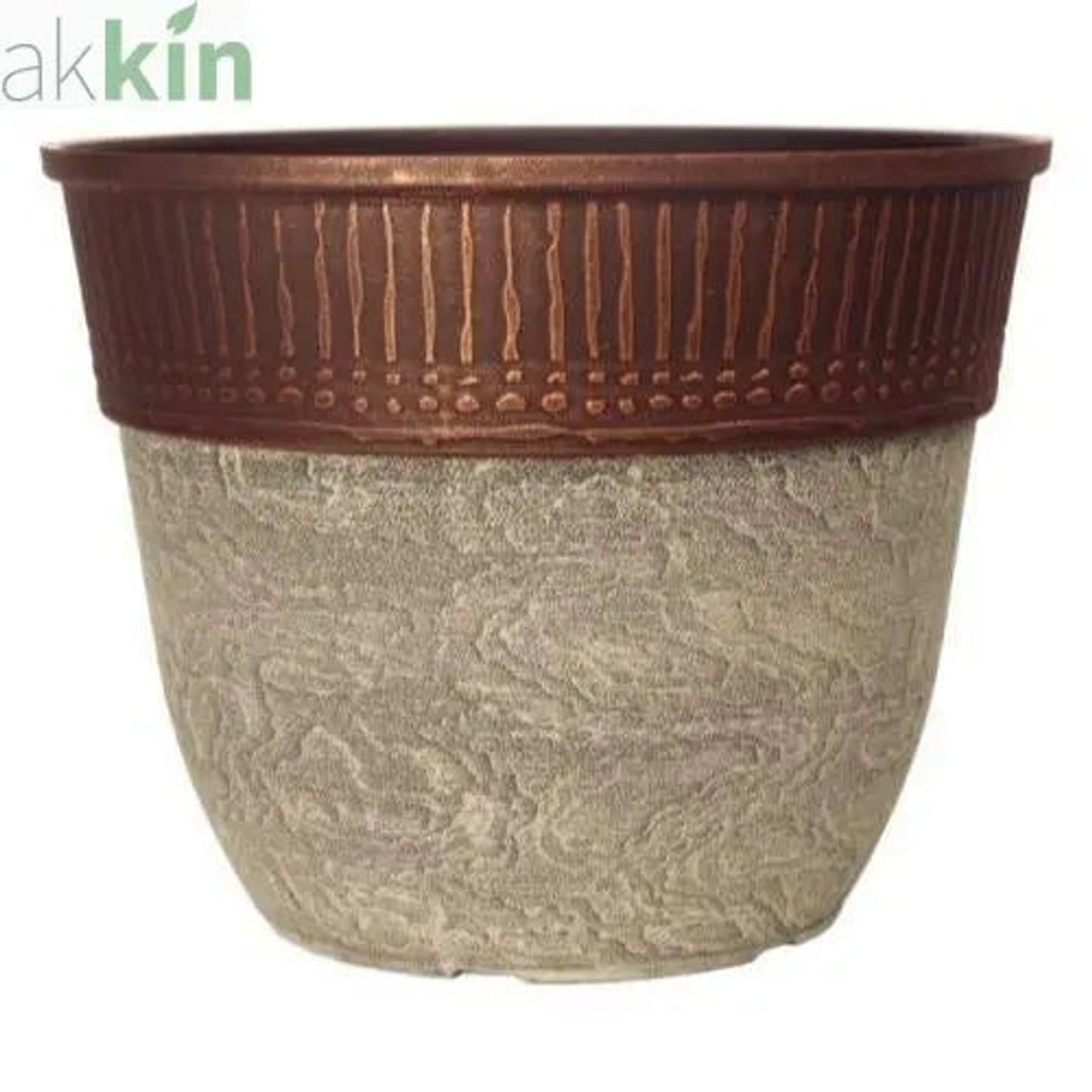 Baker Planter 15" Ceramic White - AK Kin Garden Supplies