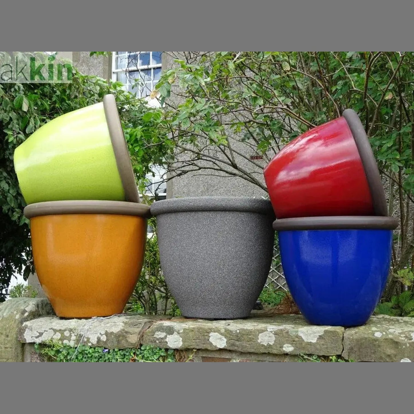 Belair Apple Green Decorative Home & Garden Pot Planter Round 51cm - AK Kin Garden Supplies