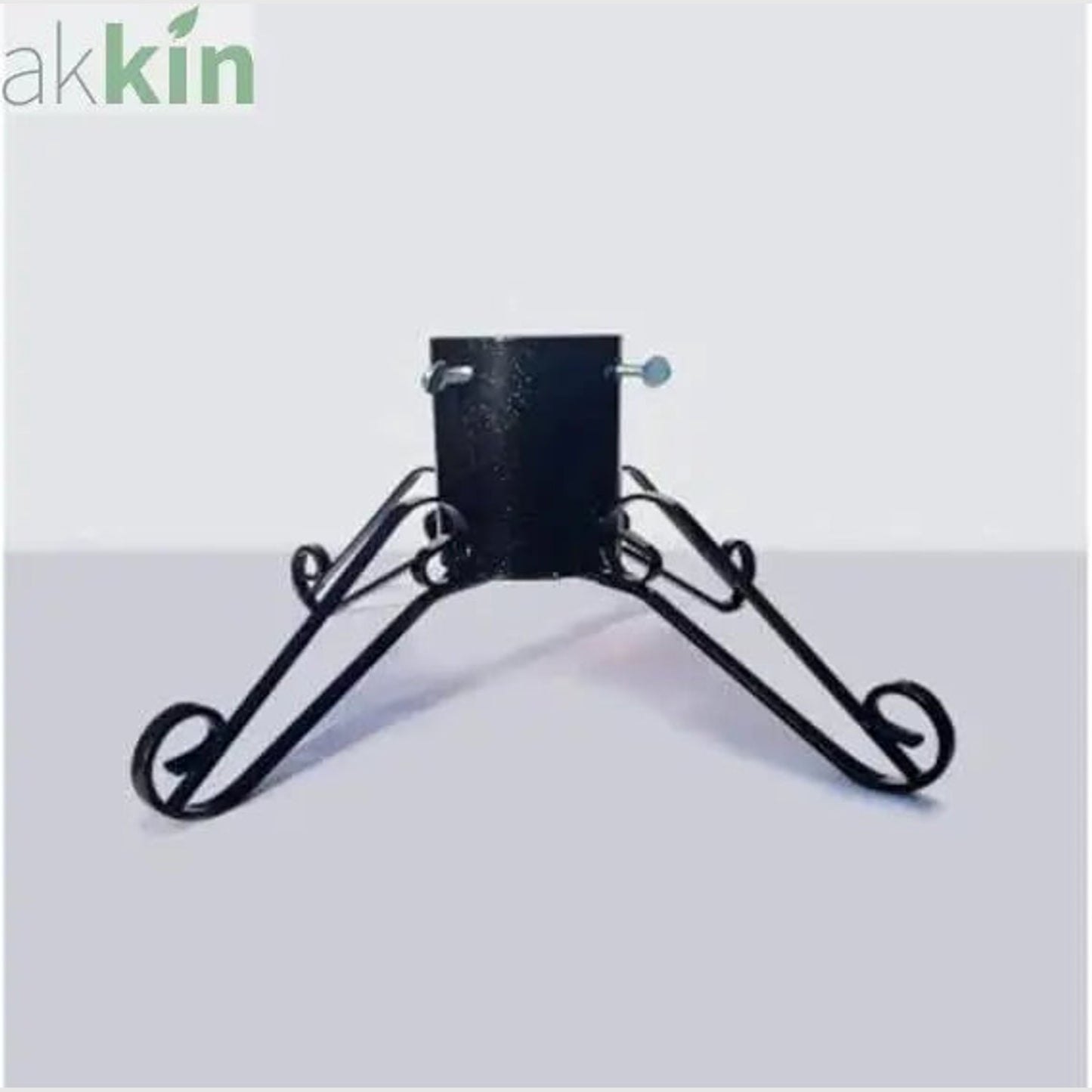 Black Sparkle Traditional Christmas Tree Stand - 5" Diameter - AK Kin Garden Supplies