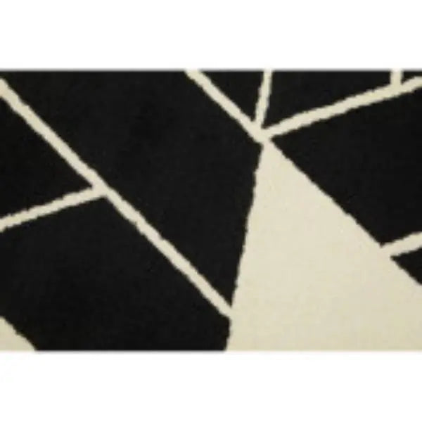 Bosie Milana Small Black and White Geometric Rug H1 x D120 x W180 AK Kin Garden Supplies