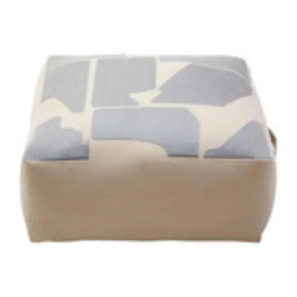 Bosie Ozella Natural And Grey Square Floor Cushion W55 x D55 x H30 AK Kin Garden Supplies