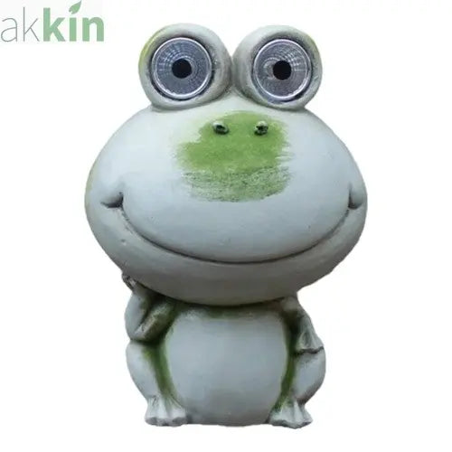 Bright Eyes Frog with Solar Light Eyes AK Kin Garden Supplies