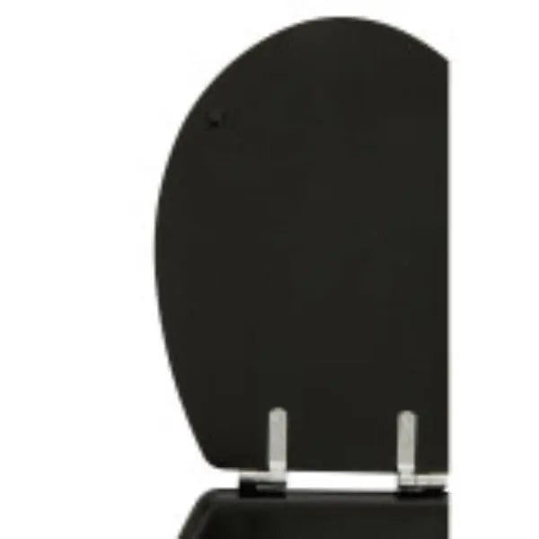 Brooks Black Panel Effect Toilet Seat AK Kin Garden Supplies