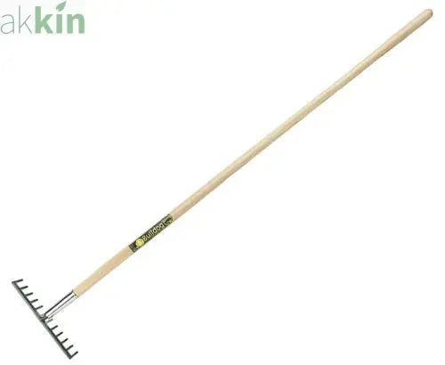 Bulldog Premier Garden Rake Straight Ash Handle 12 Tooth 60Inch - AK Kin Garden Supplies