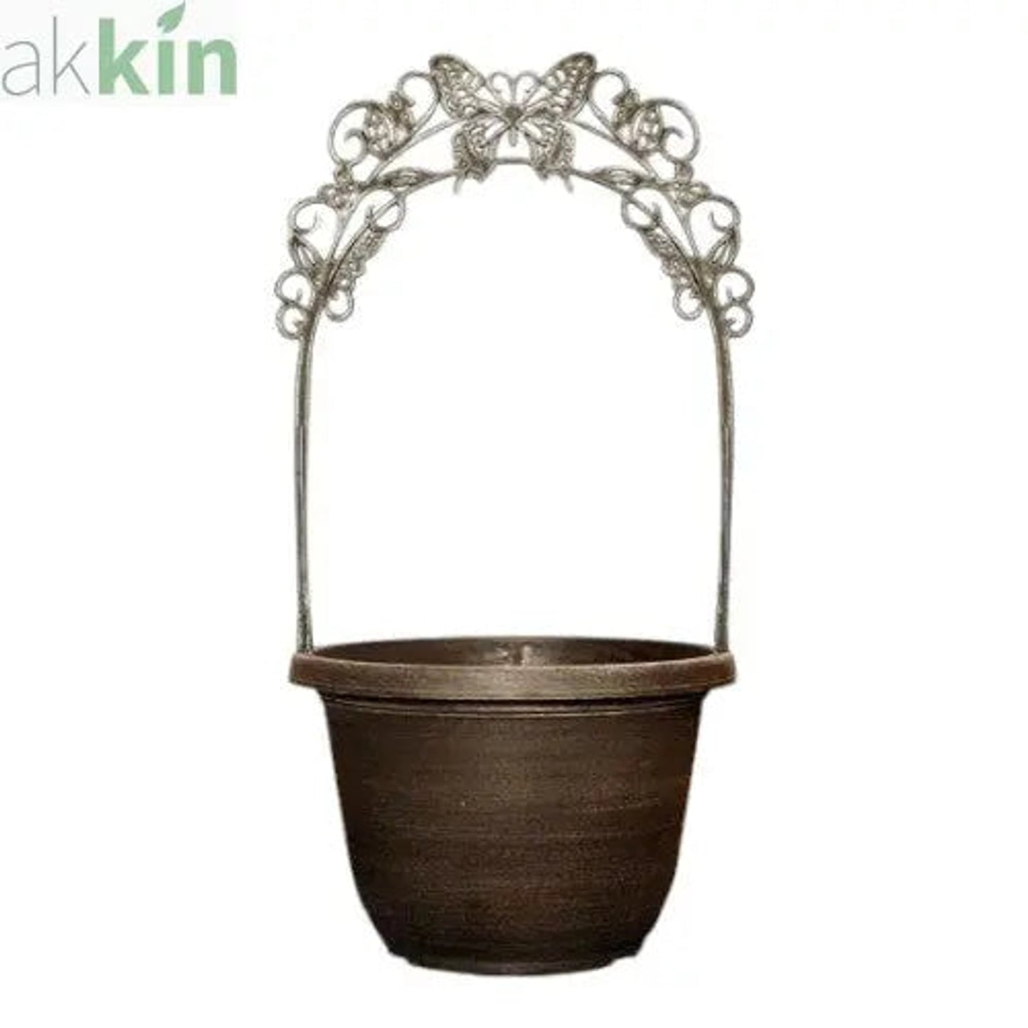 Butterfly Trellis planter 29cm Coffee Creme AK Kin Garden Supplies