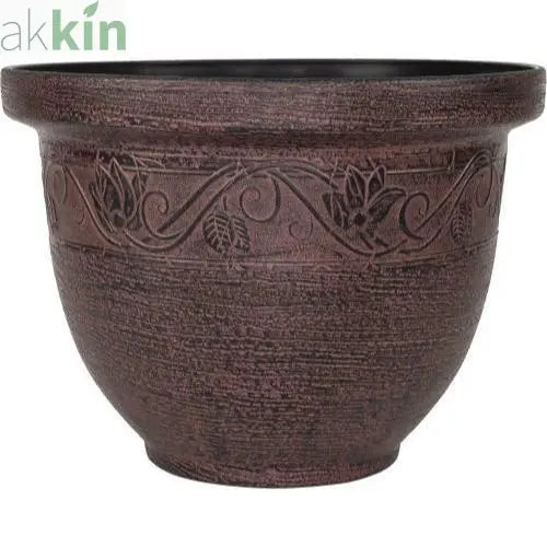 Celtic Planter 30cm  Brown AK Kin Garden Supplies
