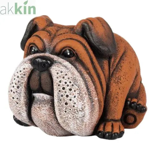 Cement Planter Bulldog 20cm AK Kin Garden Supplies