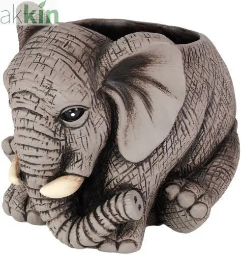 Cement Planter Elephant 25cm AK Kin Garden Supplies