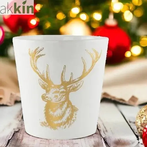 Ceramic Planter Stag 14.5cm AK Kin Garden Supplies