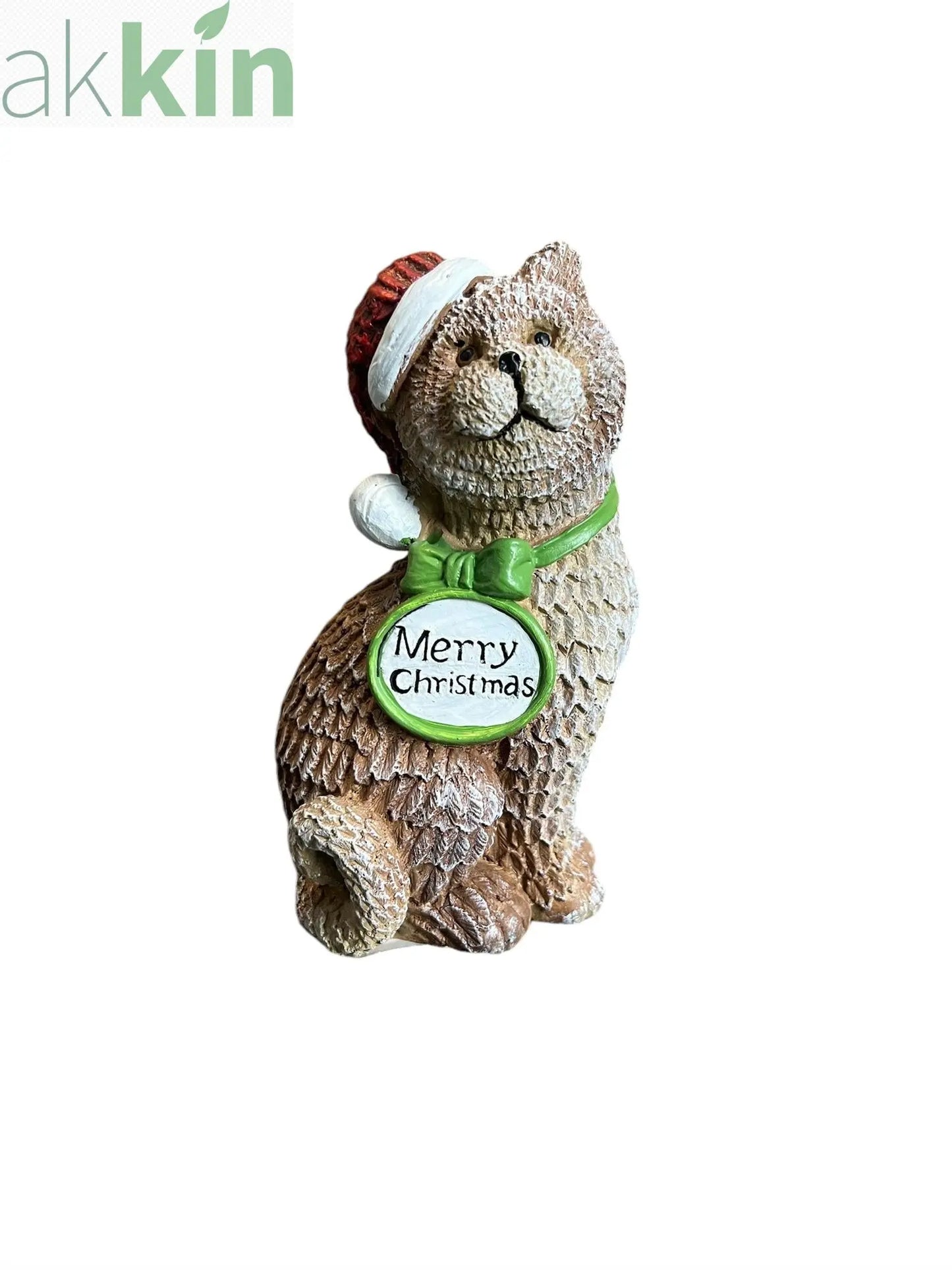 Christmas Cat Ornament 17cm AK Kin Garden Supplies
