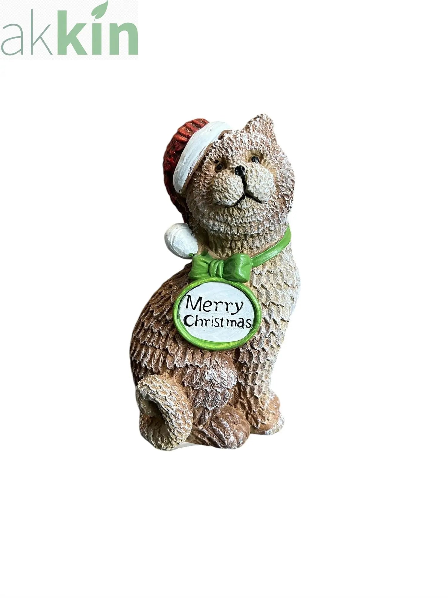 Christmas Cat Ornament 17cm AK Kin Garden Supplies