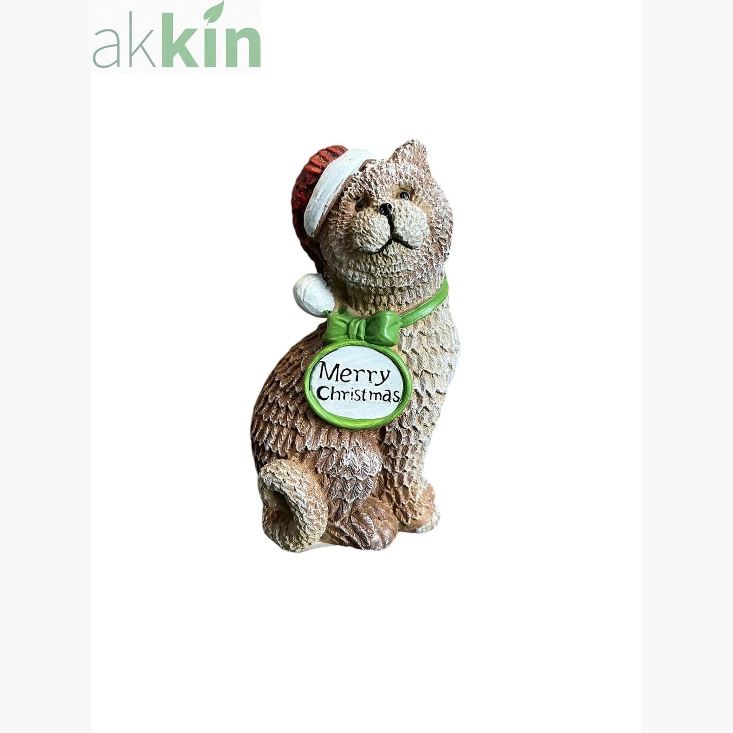 Christmas Cat Ornament 17cm AK Kin Garden Supplies