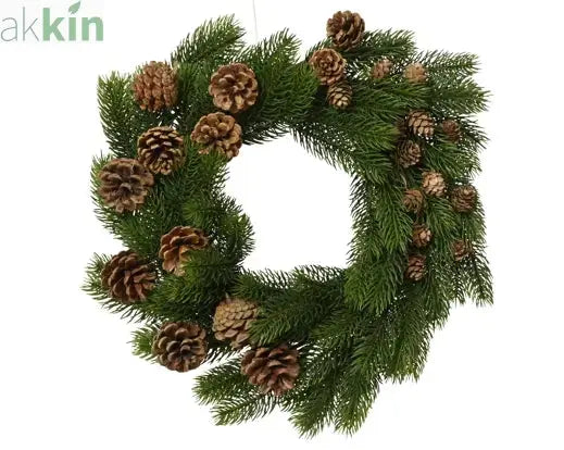 Christmas Pinecone Wreath - Large 40cm AK Kin Garden Supplies