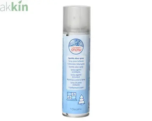 Christmas Silver Spray Metal Decoration 150ml Can AK Kin Garden Supplies