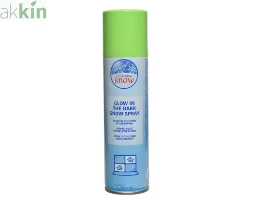 Christmas Snow Spray Metal Glow In The Dark Decoration 150ml Can AK Kin Garden Supplies