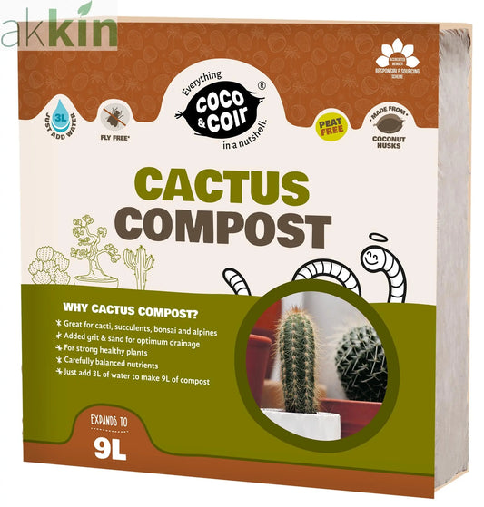 Coco & Coir Cactus Compost – 9L AK Kin Garden Supplies
