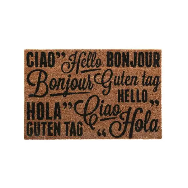 Coir Greetings Doormat H2 x D40 x W60 AK Kin Garden Supplies