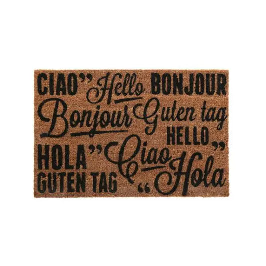 Coir Greetings Doormat H2 x D40 x W60 AK Kin Garden Supplies
