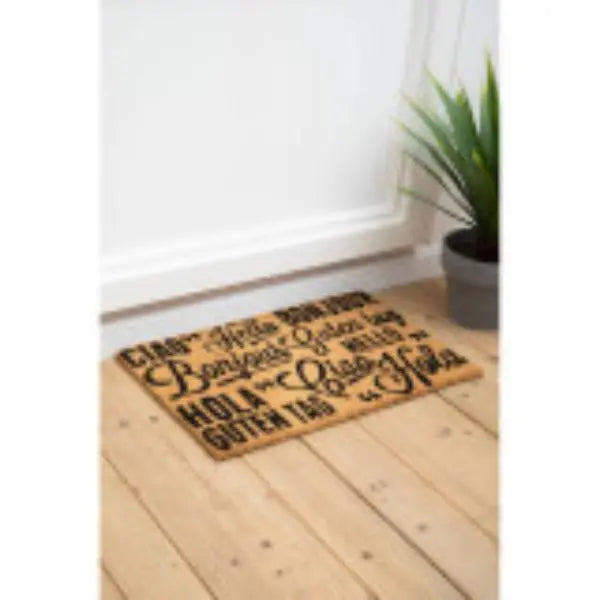 Coir Greetings Doormat H2 x D40 x W60 AK Kin Garden Supplies