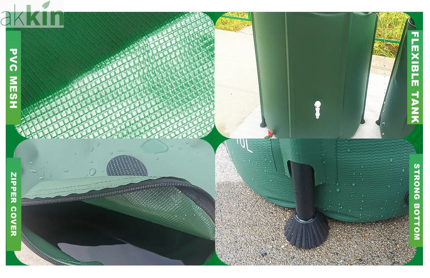 Collapsible Water Butt - 300lt - AK Kin Garden Supplies