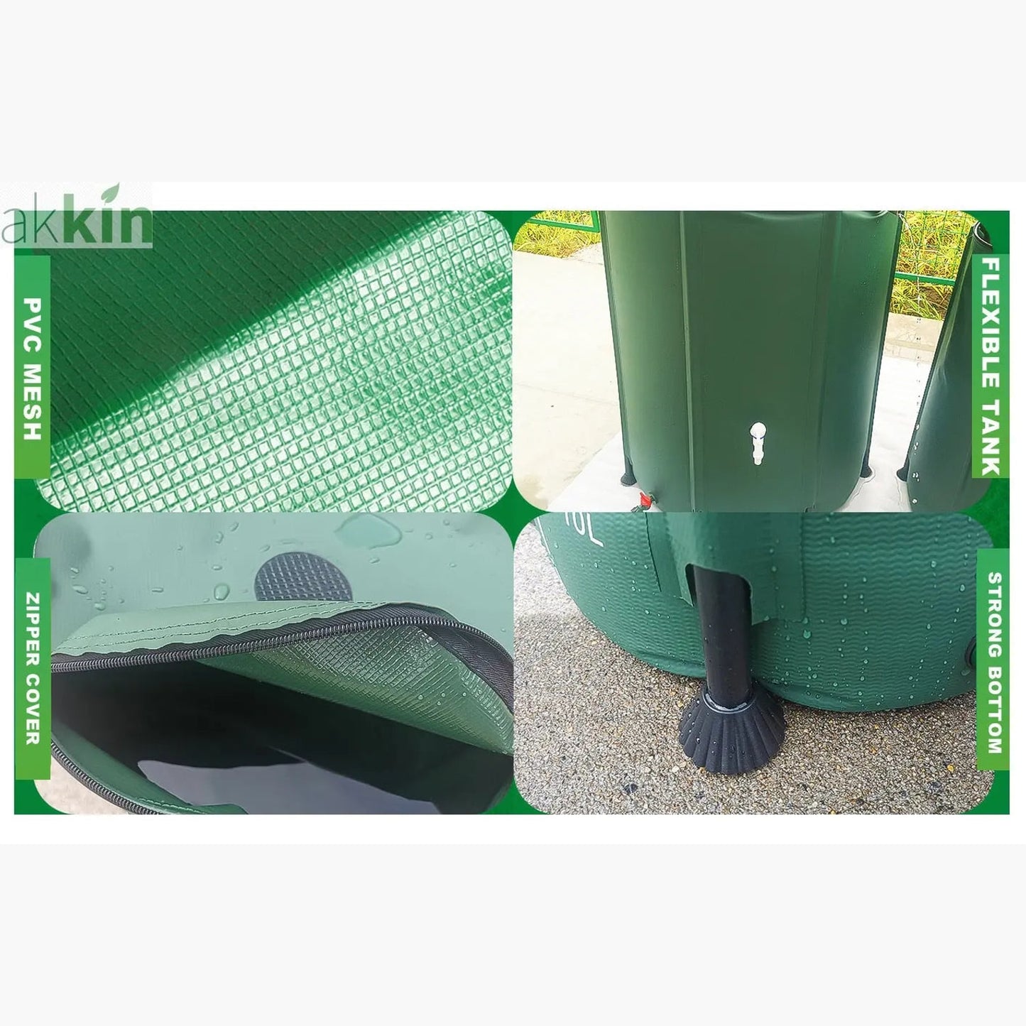 Collapsible Water Butt - 300lt - AK Kin Garden Supplies