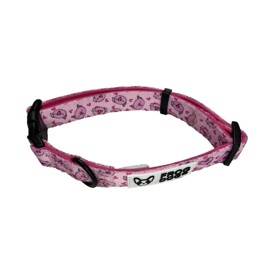 Comfy-Wear Dog Collar - Piggy Passion Medium 2.0cm width / 32-50cm Neck AK Kin Garden Supplies