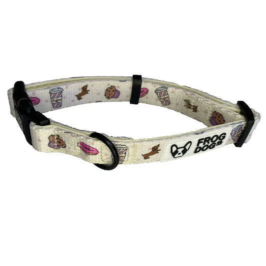 Comfy-Wear Dog Collar - Puppaccino Medium 2.0cm width / 32-50cm Neck AK Kin Garden Supplies